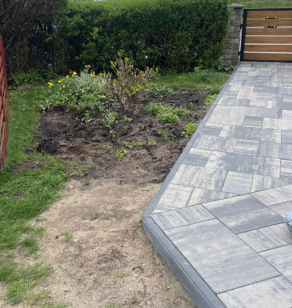 Stan wyjściowy terenu przy domu jednorodzinnym w Szczecinku